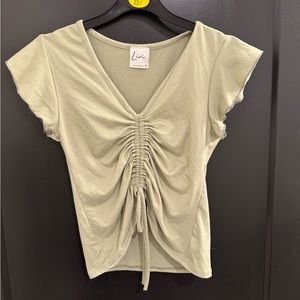 Short sleeved ruched shirt
